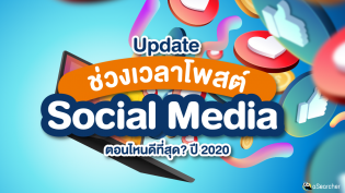 Update ช่วงเวลาโพสต์ Social Media ตอนไหนดีที่สุด? ปี 2020